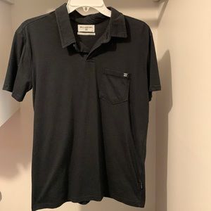 Mens small Black Billabong Collared Shirt